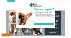 Desktop Screenshot of pawnaturals.com